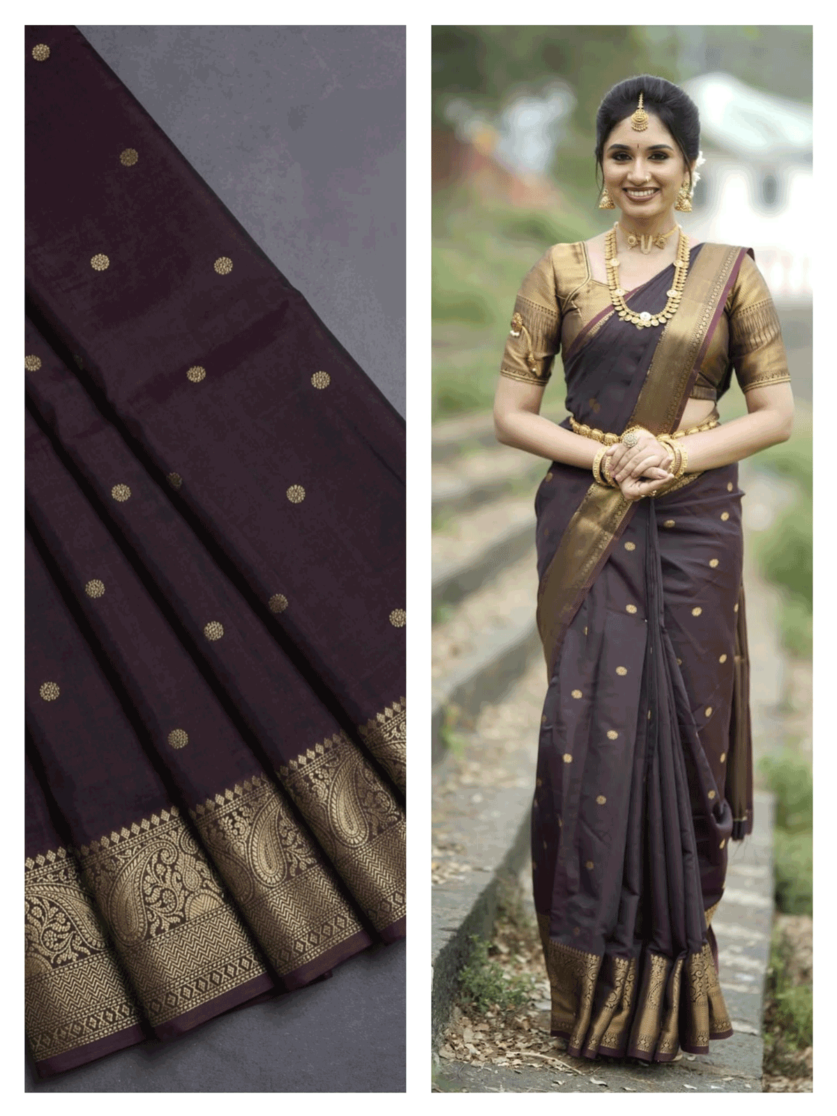 Banarasi Semi Katan Semi Silk Sarees1-4