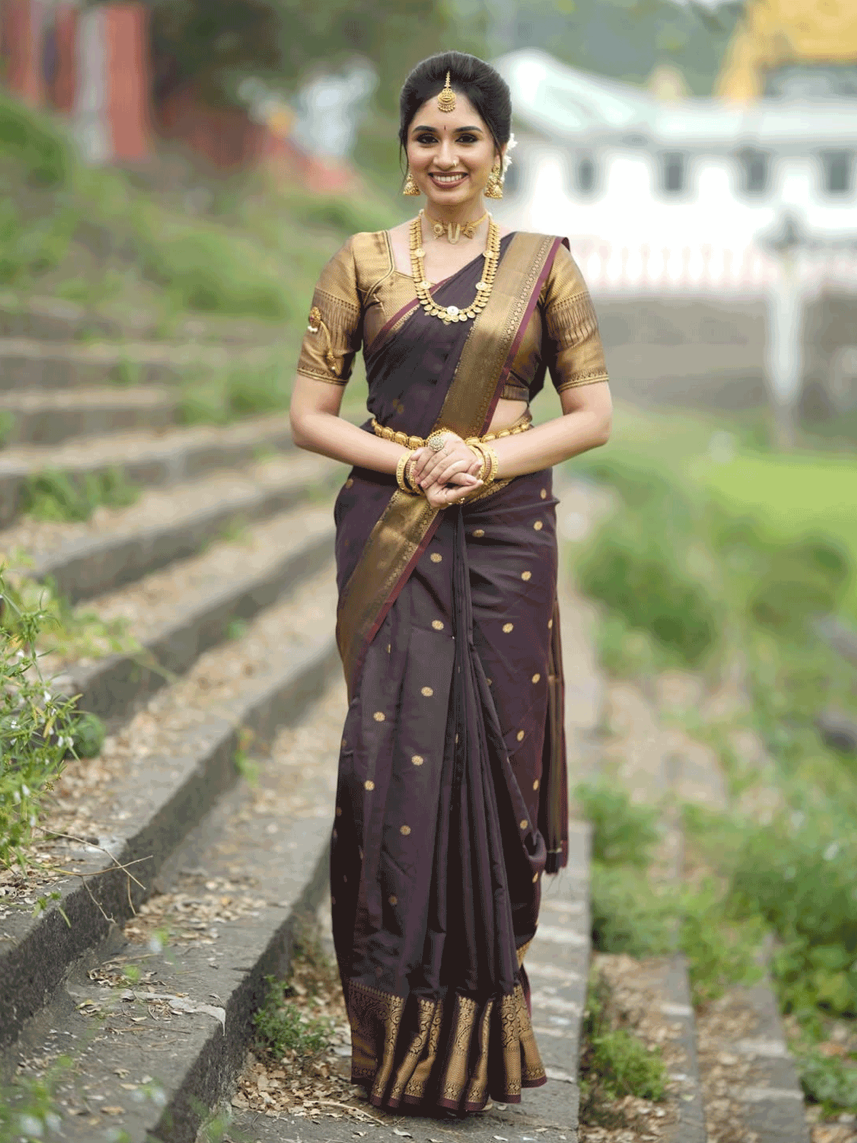 Banarasi Semi Katan Semi Silk Sarees1-7
