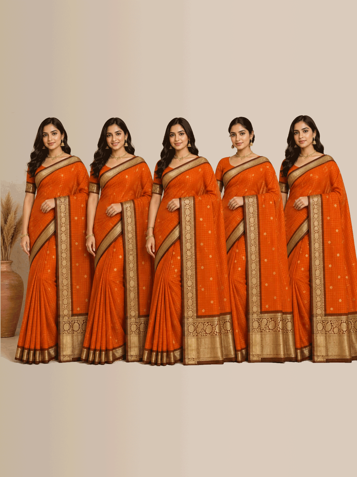 Exclusive Banarasi soft Gadwal Silk Saree1-4